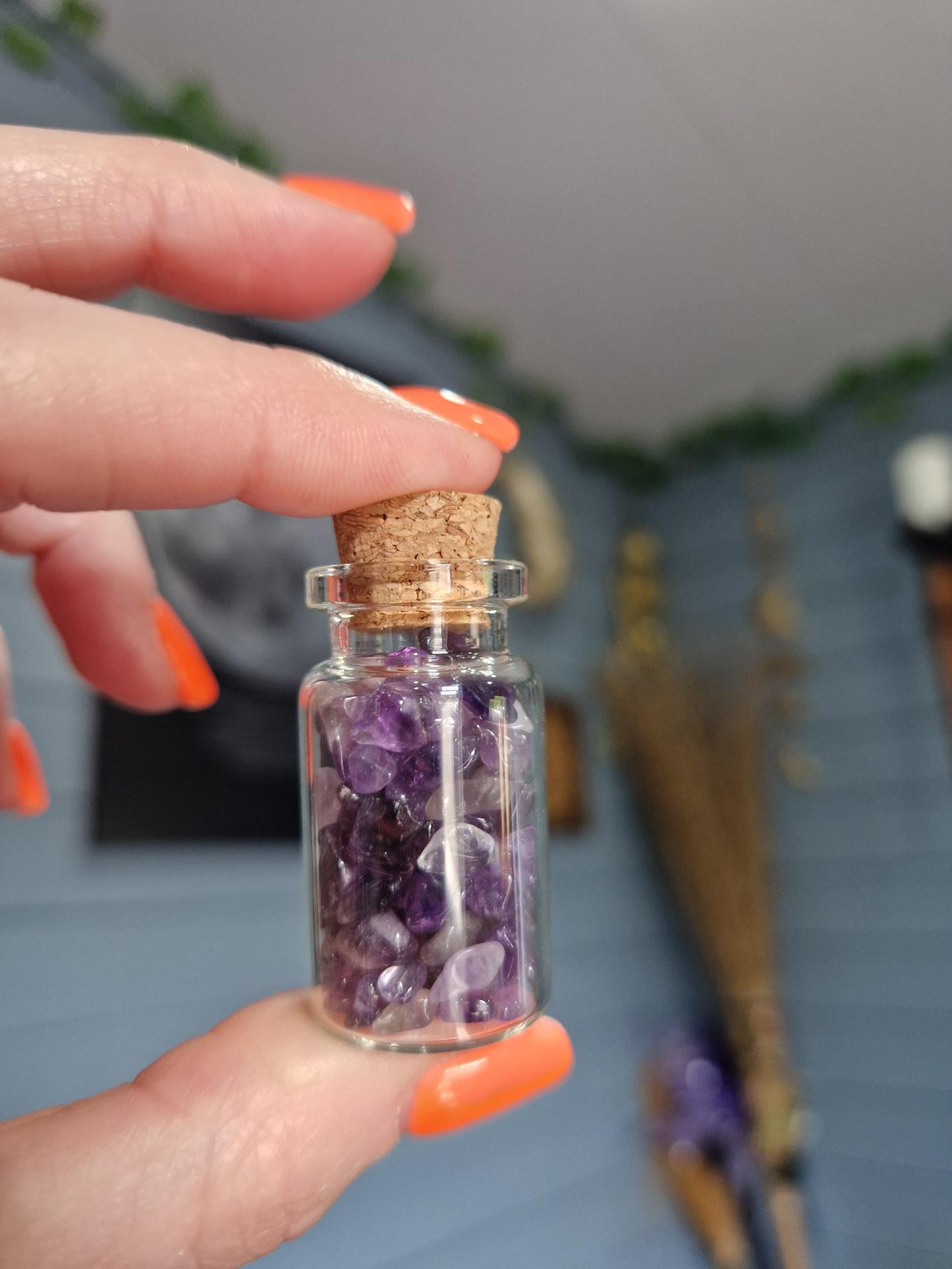 Crystal Chips Spell Bottles
