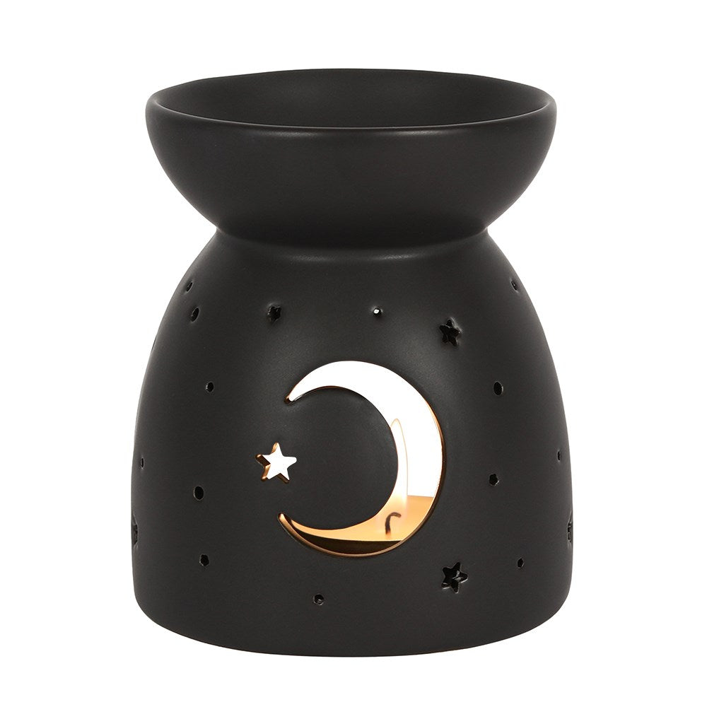 Black Mystic Moon Oil Burner
