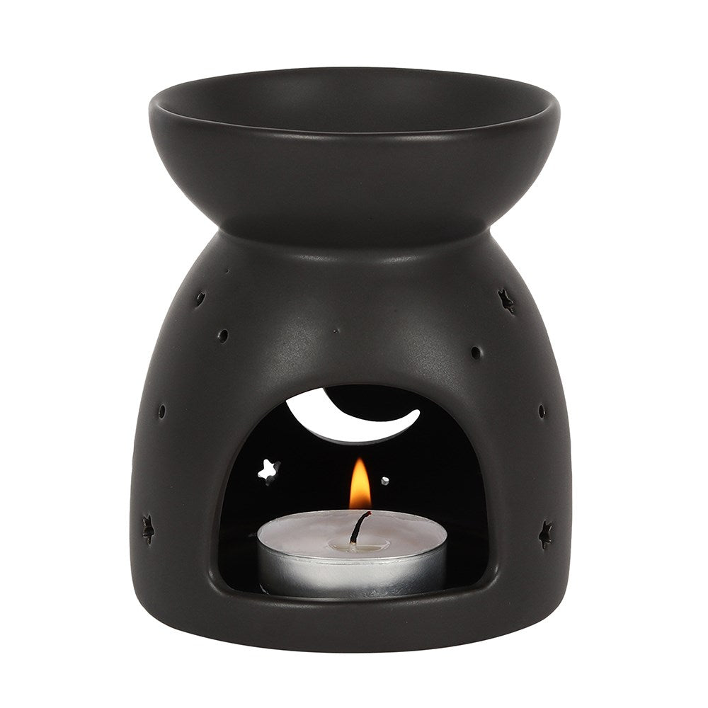 Black Mystic Moon Oil Burner
