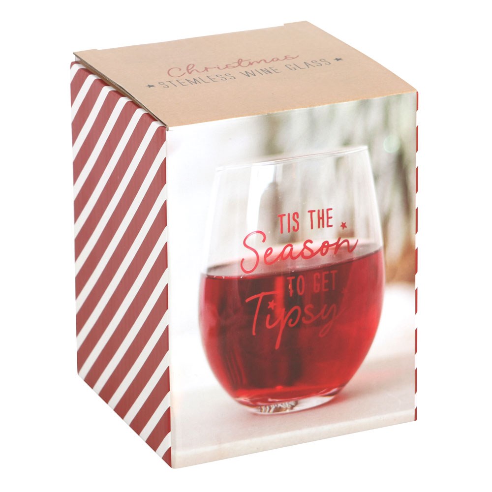 Tis the Season to get Tipsy Wine glass