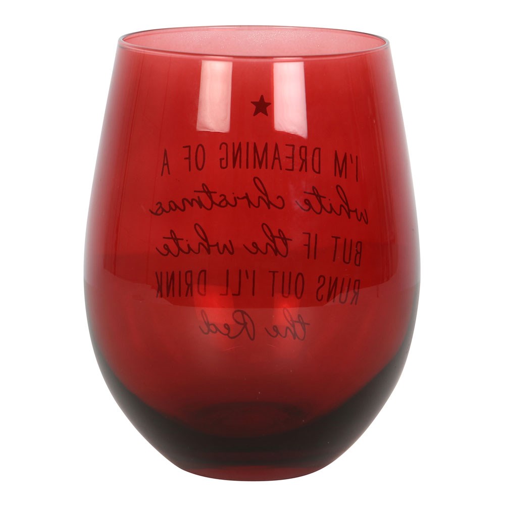 Dreaming of a White Christmas Wine glass