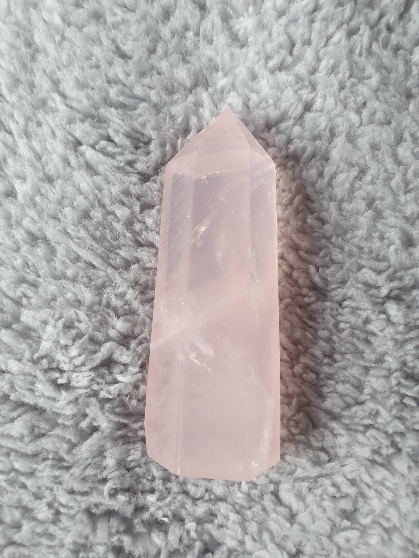Rose Quartz Crystal Point