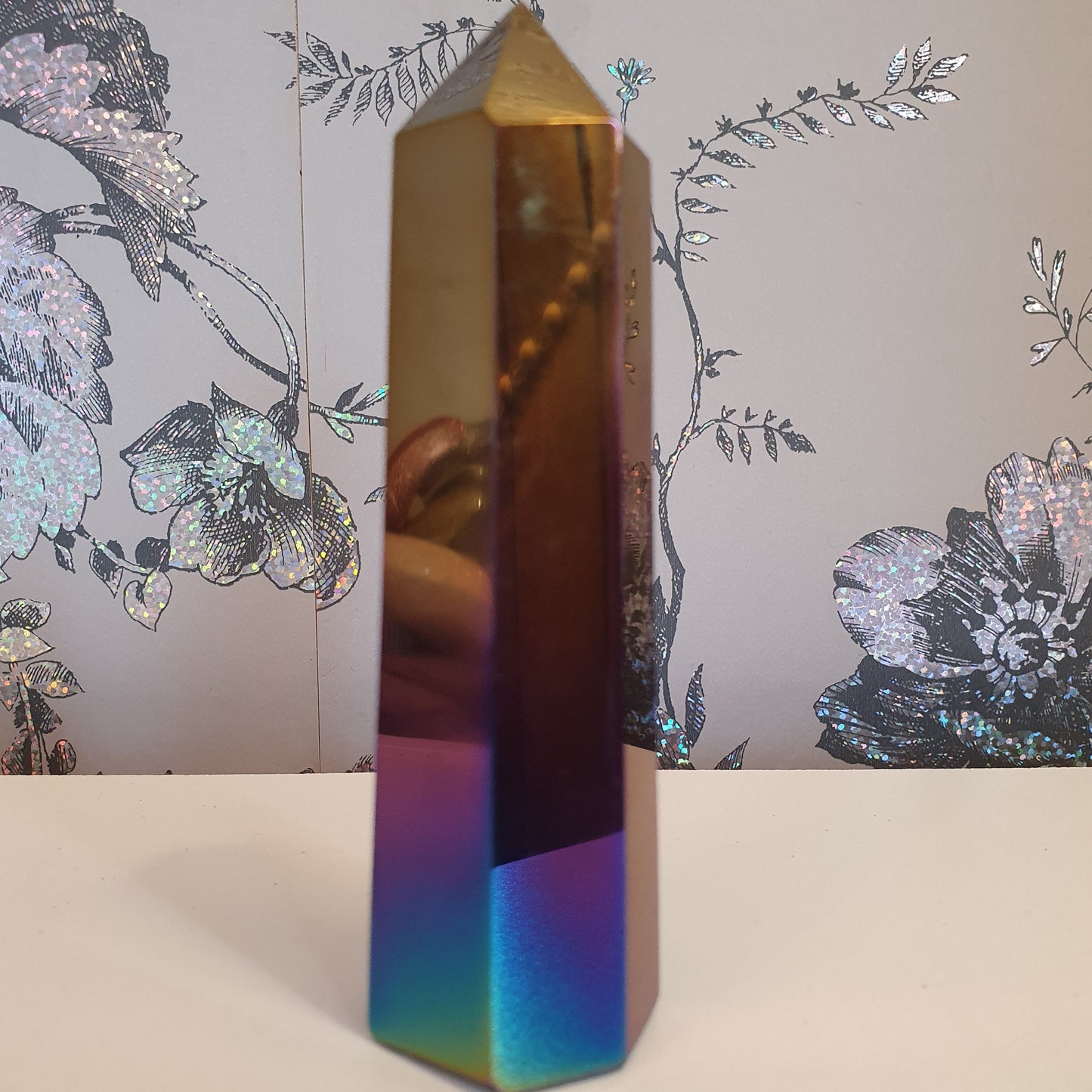 Aura Obsidian Crystal Points