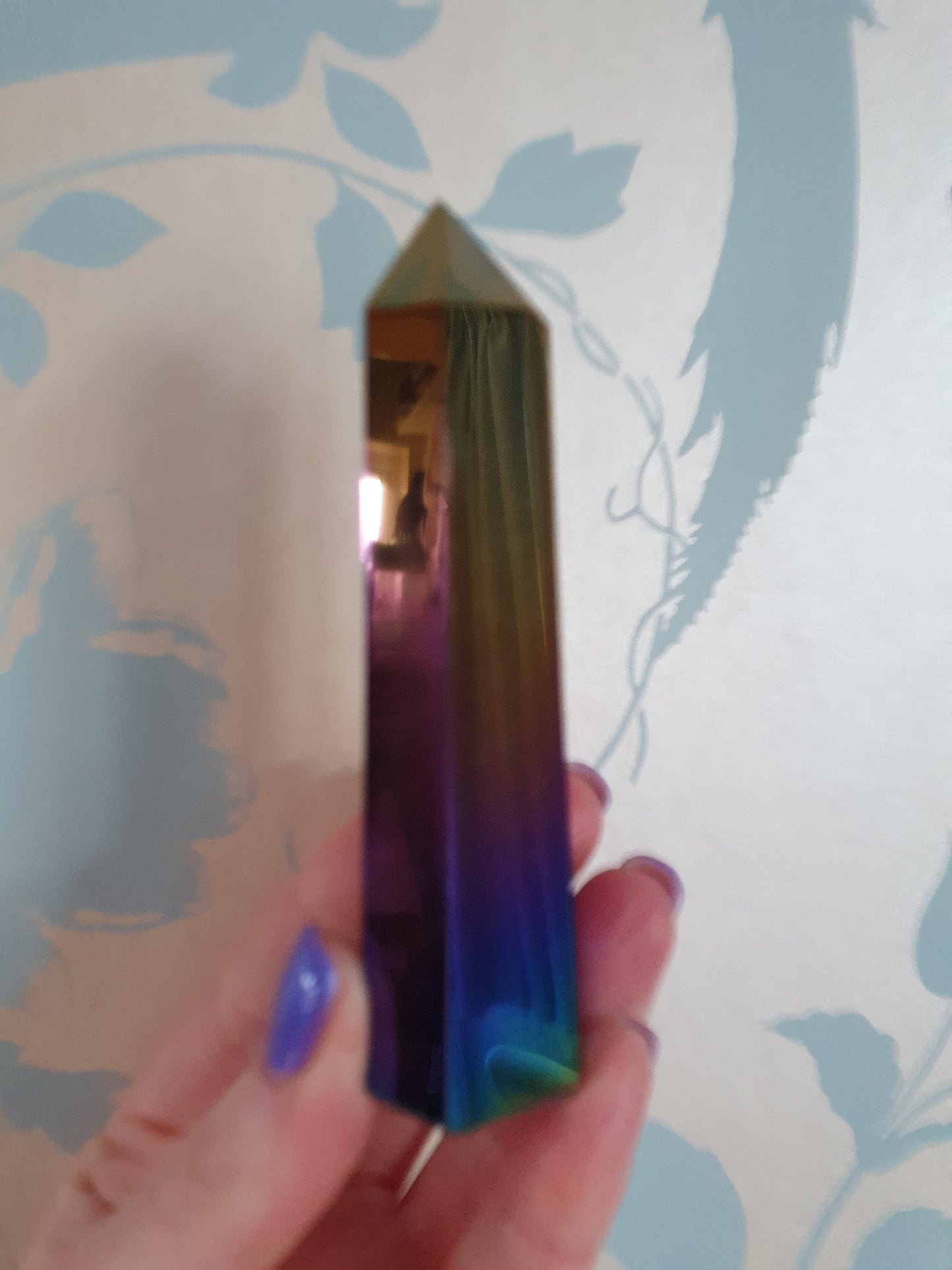 Aura Obsidian Crystal Points
