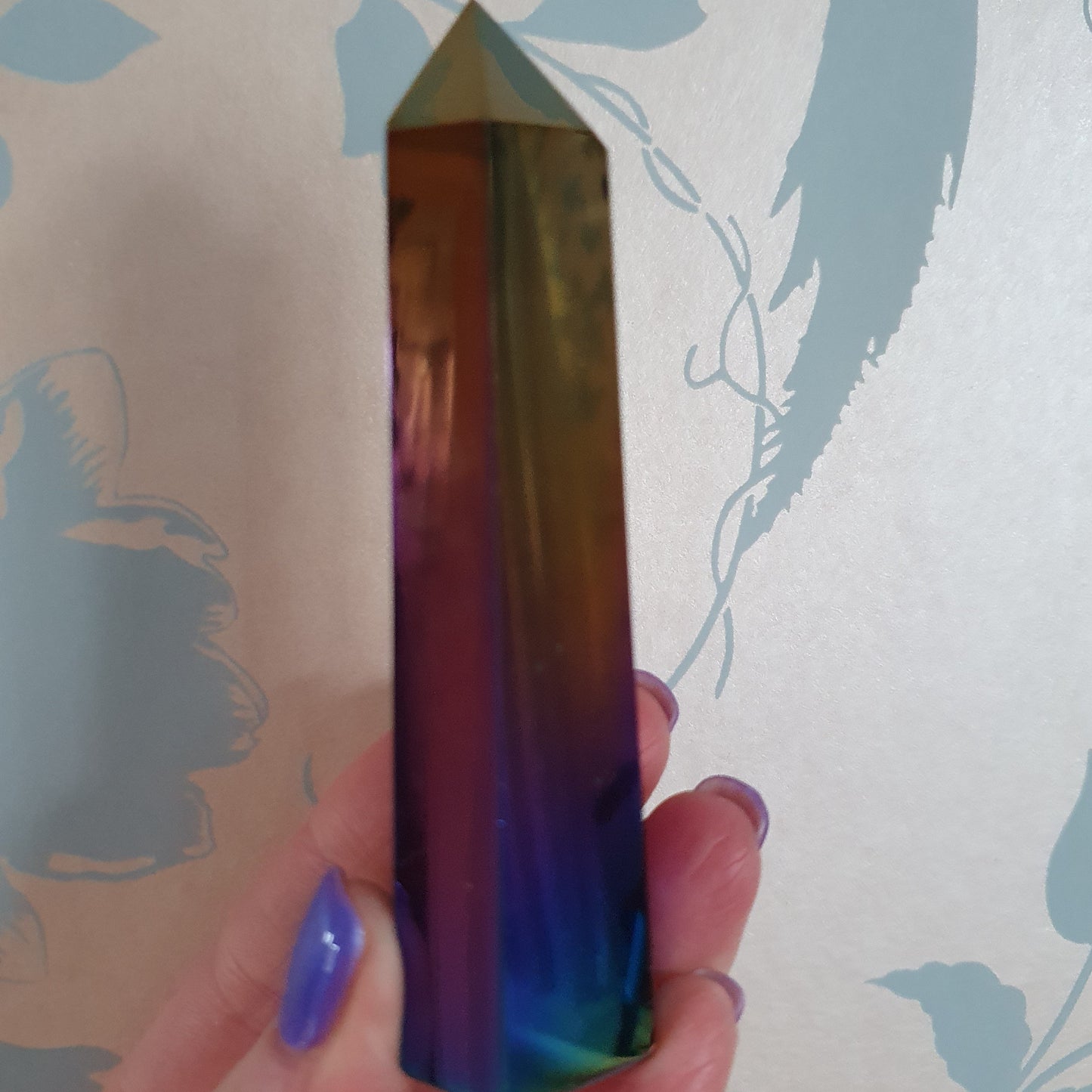 Aura Obsidian Crystal Points
