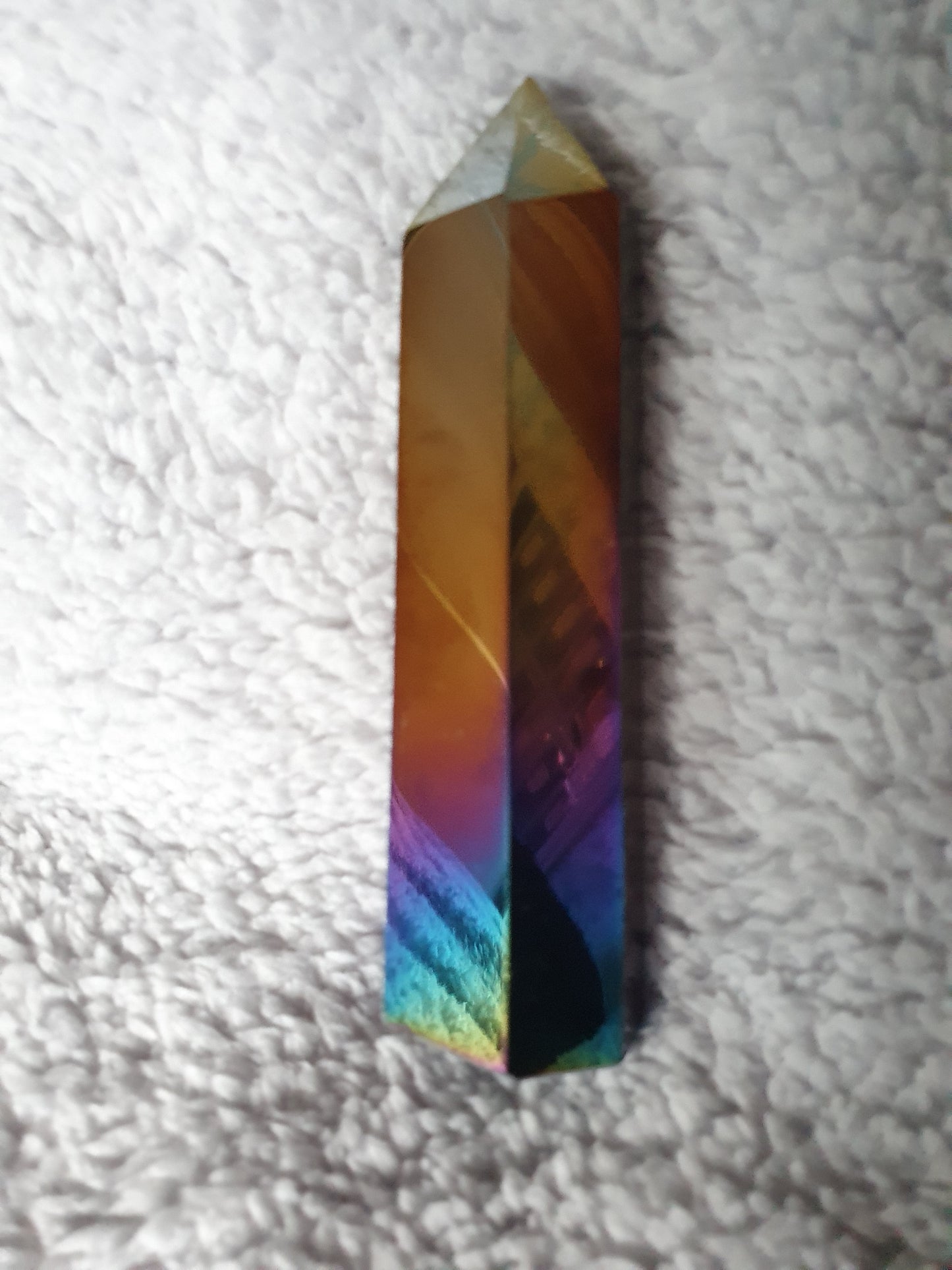 Aura Obsidian Crystal Points