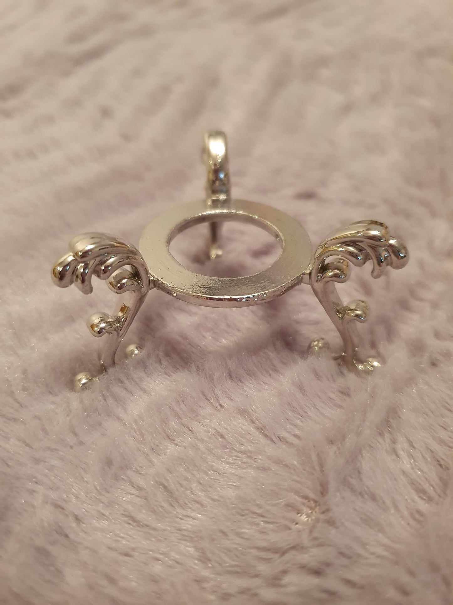 Silver metal Crystal Sphere holder