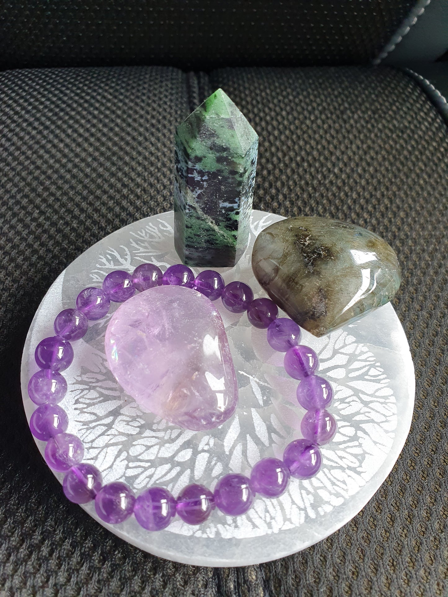 Selenite Tree of Life Charging Plate