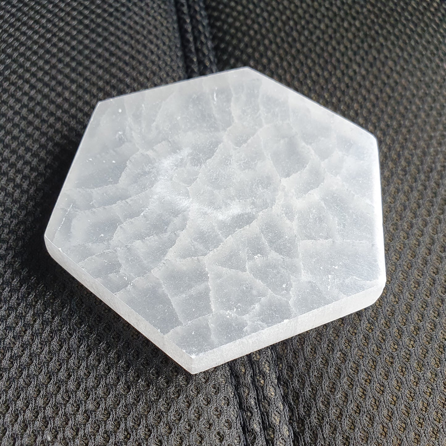 Selenite Hexagon Charging Plate