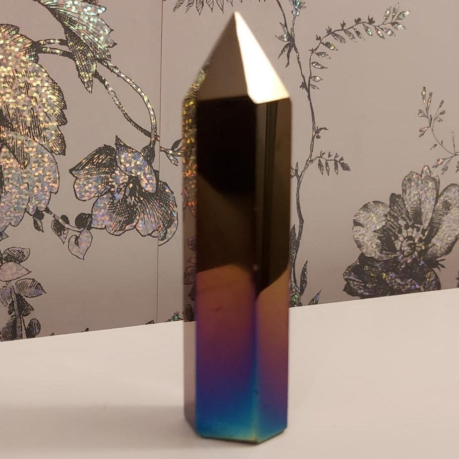 Aura Obsidian Crystal Points