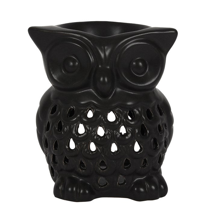 Black Owl Tealight Oil Burner