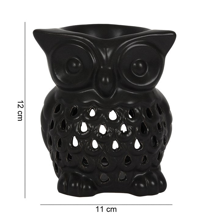 Black Owl Tealight Oil Burner