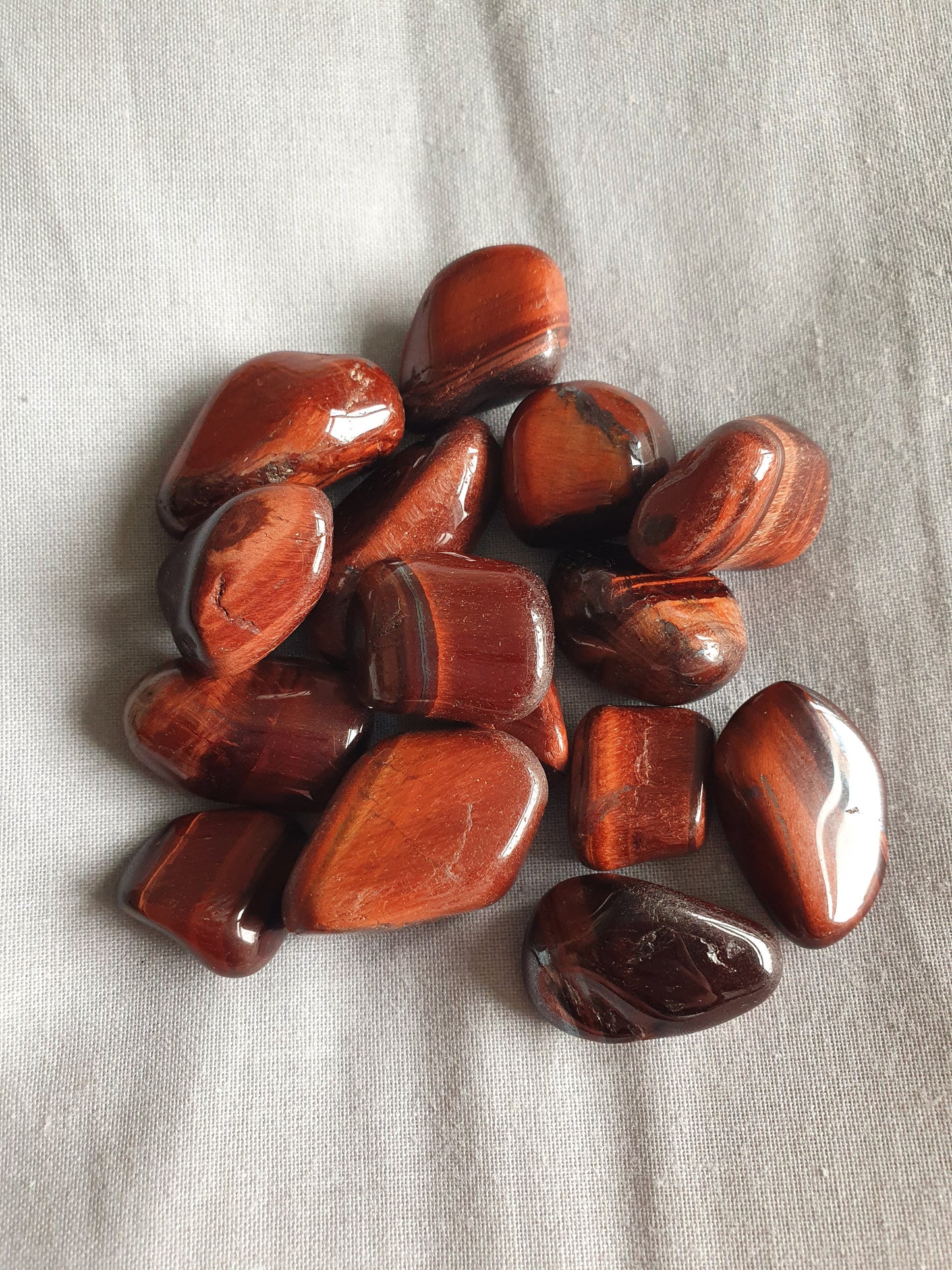 Red Tigers Eye Polished Tumble stone
