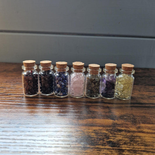 Crystal Chips Spell Bottles