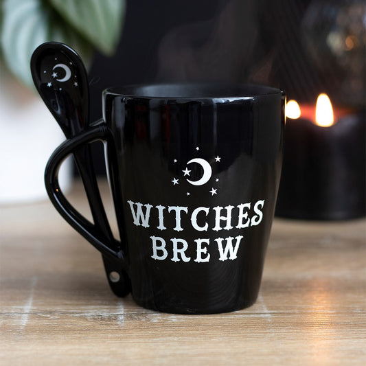 Witches Brew Coffee Mug and Spoon Set