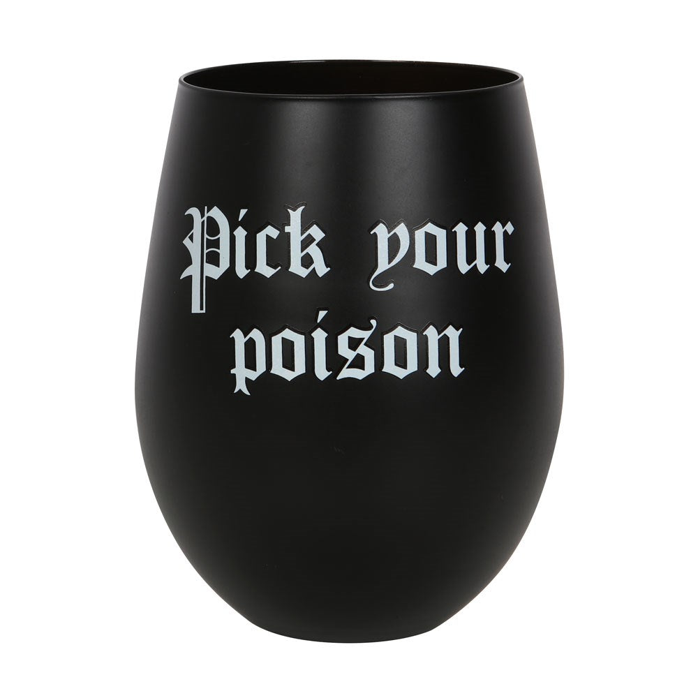 Pick your Poison Wine glass