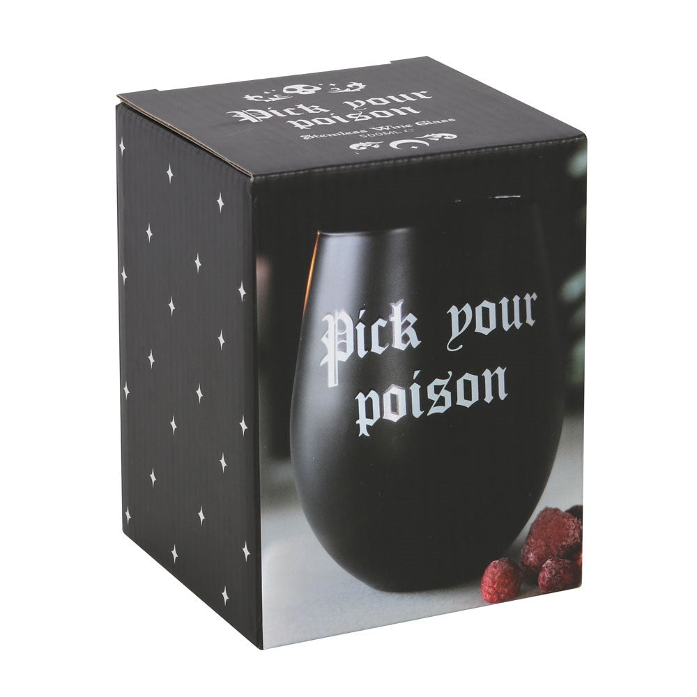 Pick your Poison Wine glass