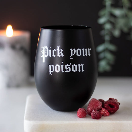 Pick your Poison Wine glass