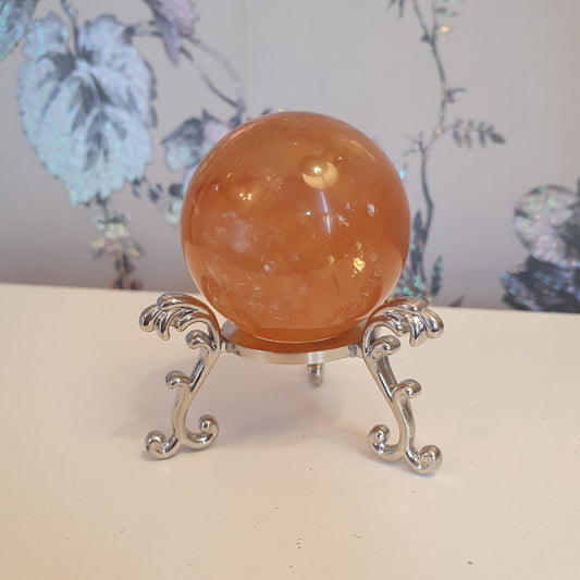 Honey Calcite Crystal Sphere