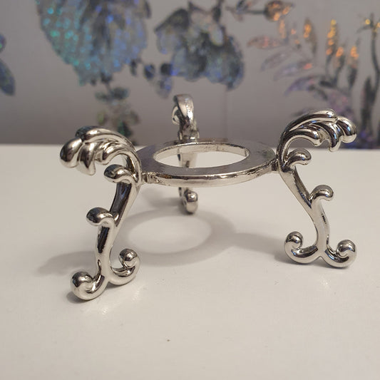 Silver metal Crystal Sphere holder