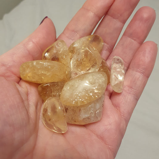Citrine Polished Tumble stone