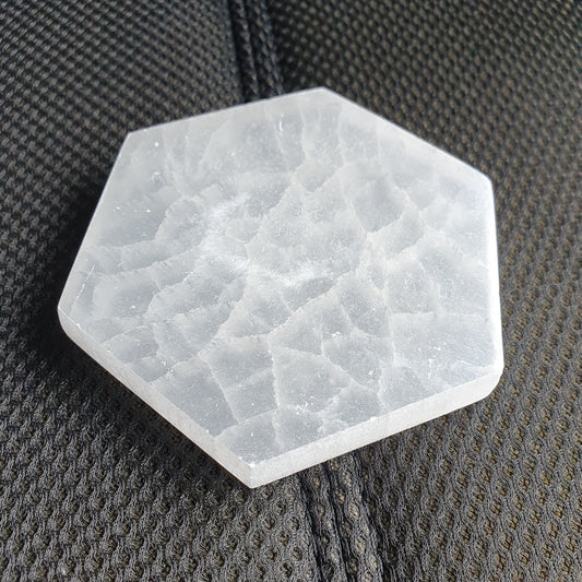 Selenite Hexagon Charging Plate
